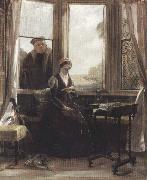 John callcott horsley,R.A. Lady Jane Grey and Roger Ascham (mk37) oil painting